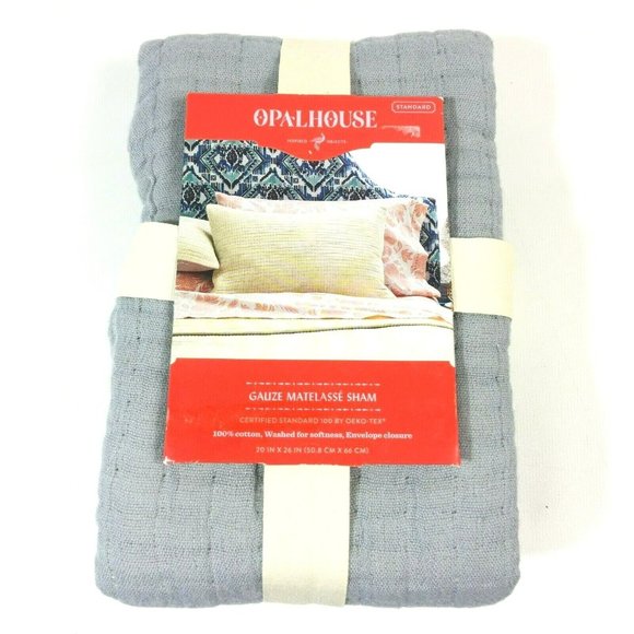Opalhouse Bedding Opalhouse Gauze Matelasse Pillow Sham Standard 2